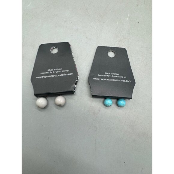 Paparazzi Dangling Earrings Set With Round Beads & Fishhook 2 Pairs READ - Picture 4 of 6